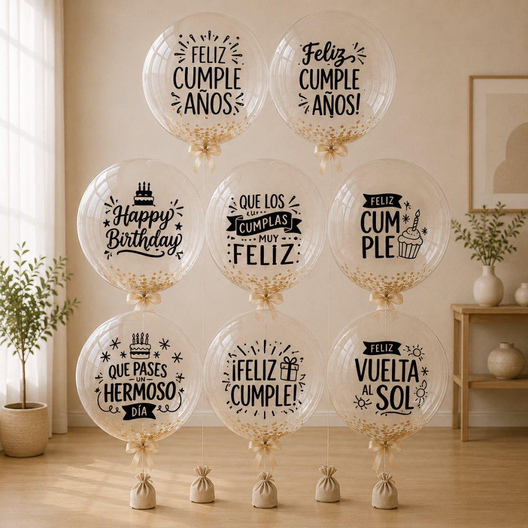 Set de 10 Vinilos Autoadhesivos para Globos y Regalos - Frases de Graduación y Celebración - Acabado Profesional