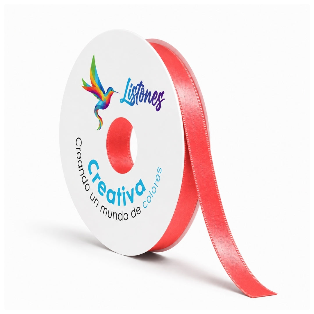 Listón Satinado #2- 10 mm x 90 Metros para Moños y Manualidades
