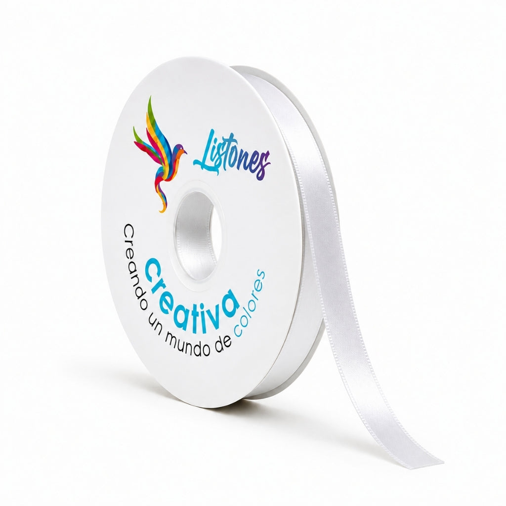 Listón Satinado #2- 10 mm x 90 Metros para Moños y Manualidades