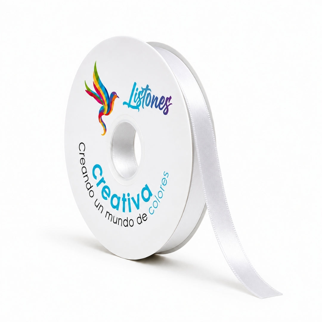 Listón Satinado #2- 10 mm x 90 Metros para Moños y Manualidades