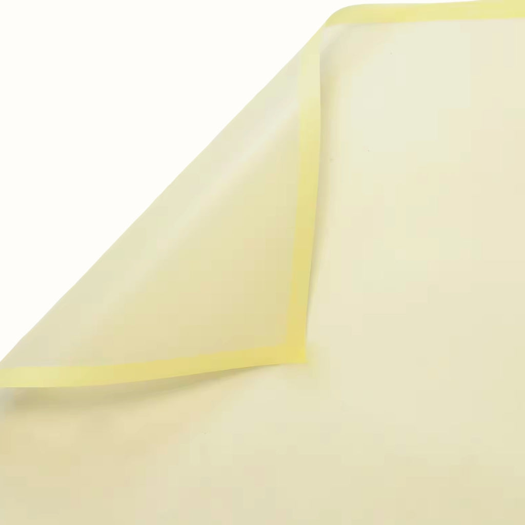 Papel Coreano Colección Flores Amarillas - Pack con 20 Pliegos Impermeables para Ramos