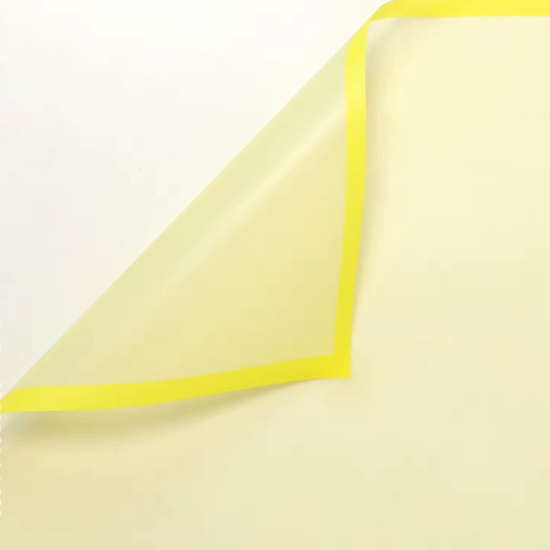 Papel Coreano Colección Flores Amarillas - Pack con 20 Pliegos Impermeables para Ramos