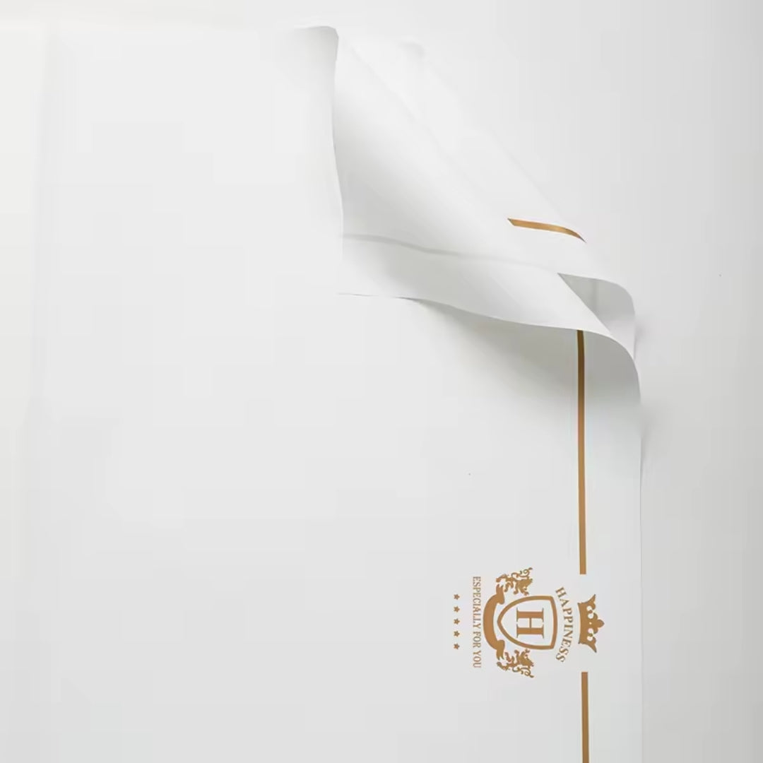 Papel Coreano Premium - Pack con 20 Pliegos Impermeables (58x58 cm) para Ramos Buchones y Regalos
