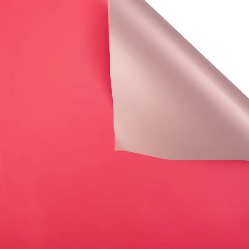 Papel Coreano Doble Cara con Borde Metálico Oro y Oro Rosa - Paquete de 20 Pliegos