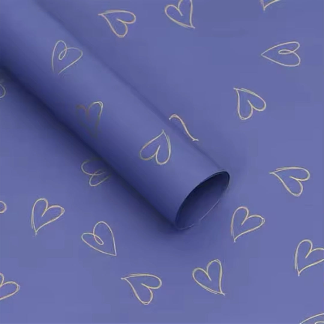 Papel Coreano Estampado Aesthetic - Paquete con 20 Pliegos Impermeables para Ramos y Regalos
