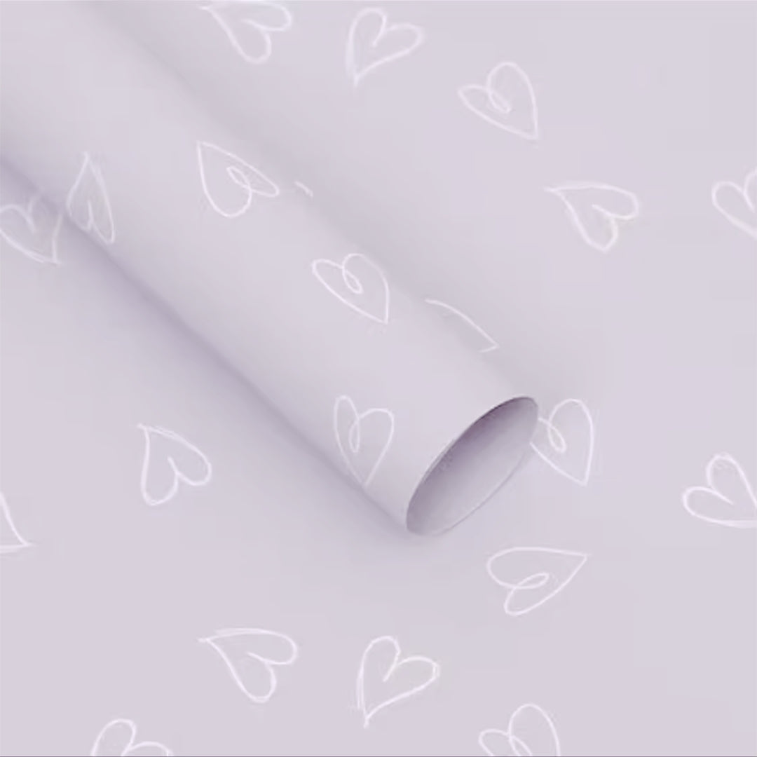 Papel Coreano Estampado Aesthetic - Paquete con 20 Pliegos Impermeables para Ramos y Regalos