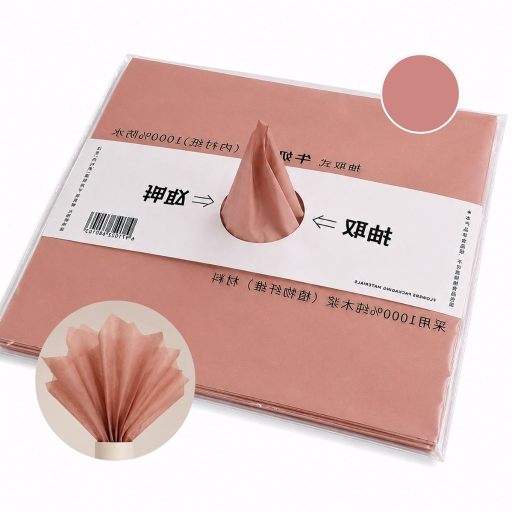 Papel Seda para Ramos y Envolturas (Paquete de 20 pzs, 58x58 cm) - Papel de China para Arreglos Florales