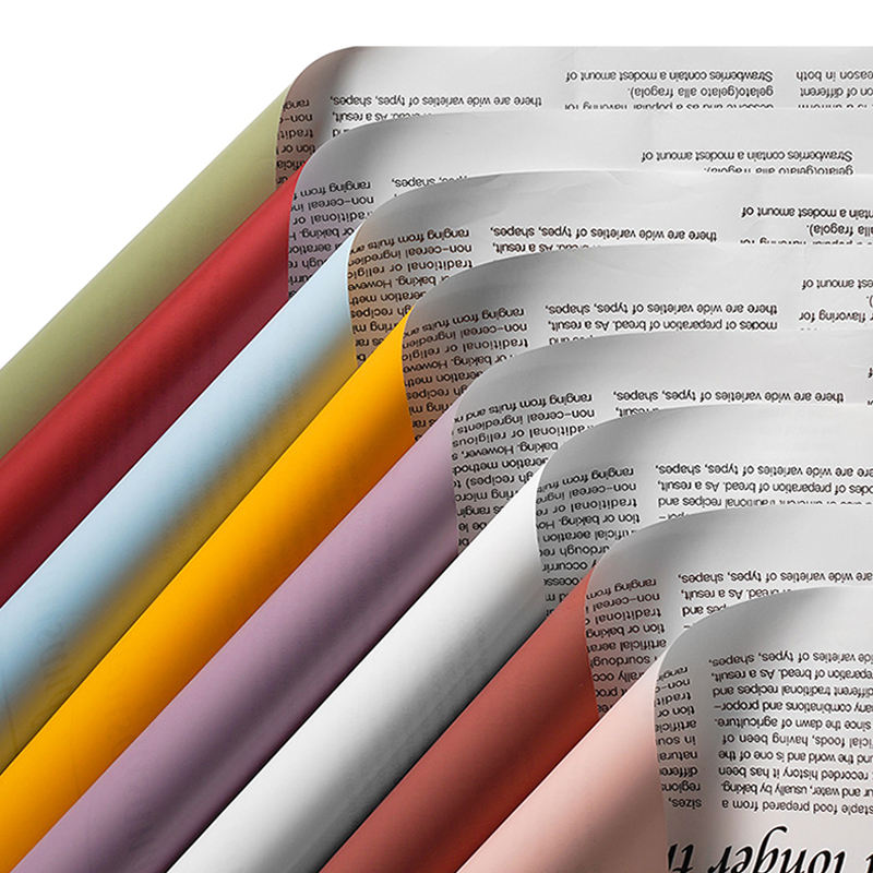 Papel Coreano Diseño Periódico Doble Cara - Pack con 20 Pliegos Impermeables para Ramos y Regalos