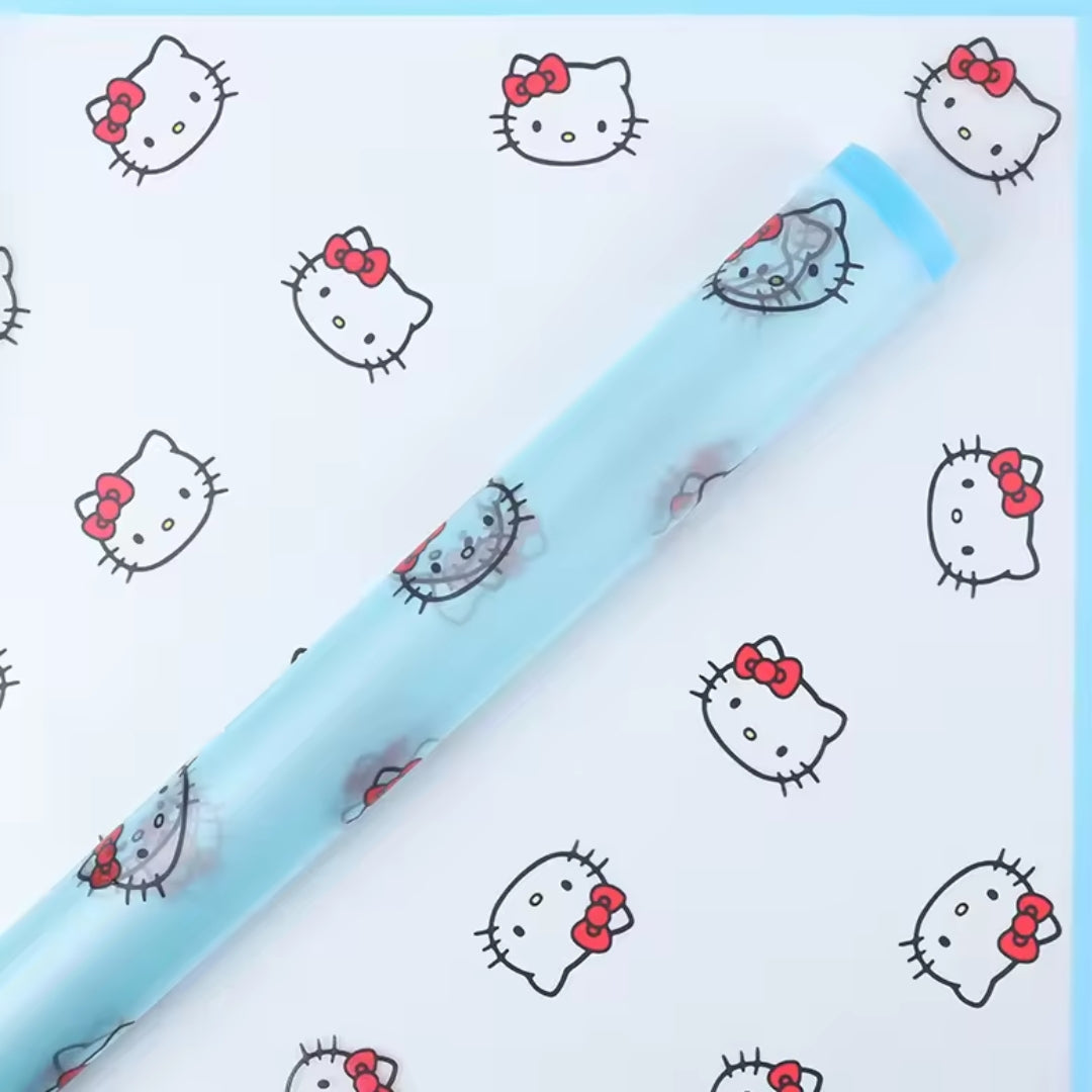 Papel Coreano Transparente Diseño Marco Floreado y Corazón - Paquete con 20 Pliegos para Ramos