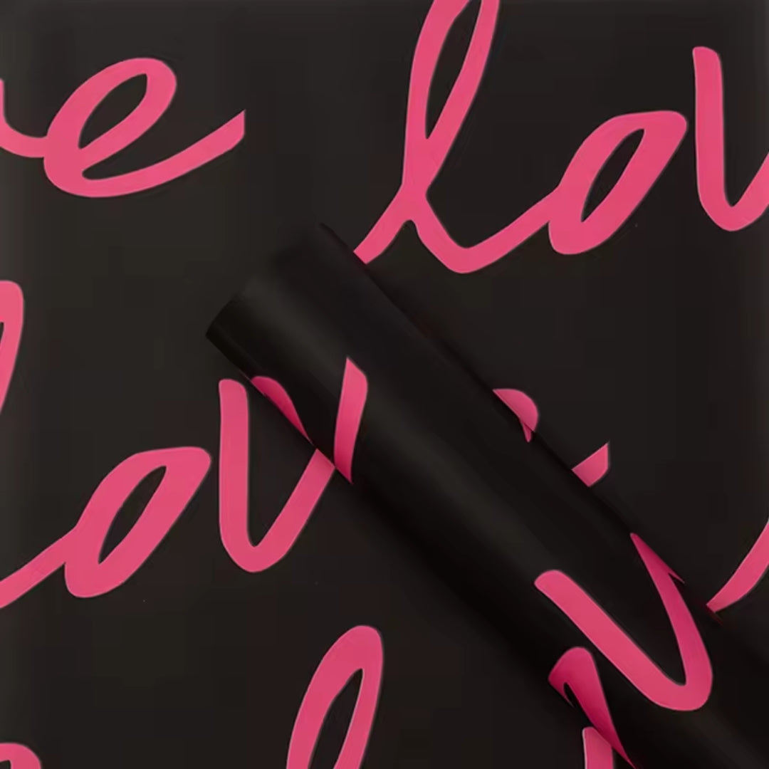Papel Coreano Estampado Aesthetic - Paquete con 20 Pliegos Impermeables para Ramos y Regalos