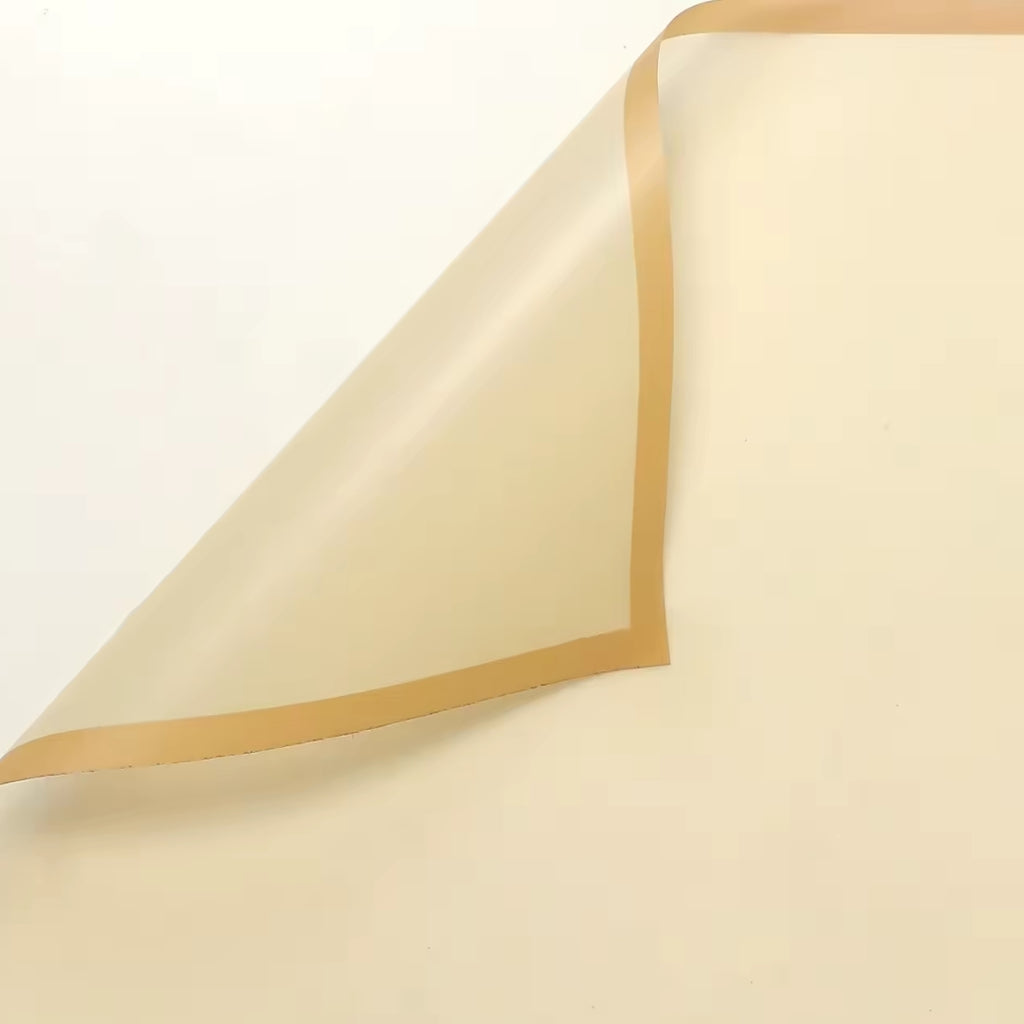 Papel Coreano Colección Flores Amarillas - Pack con 20 Pliegos Impermeables para Ramos