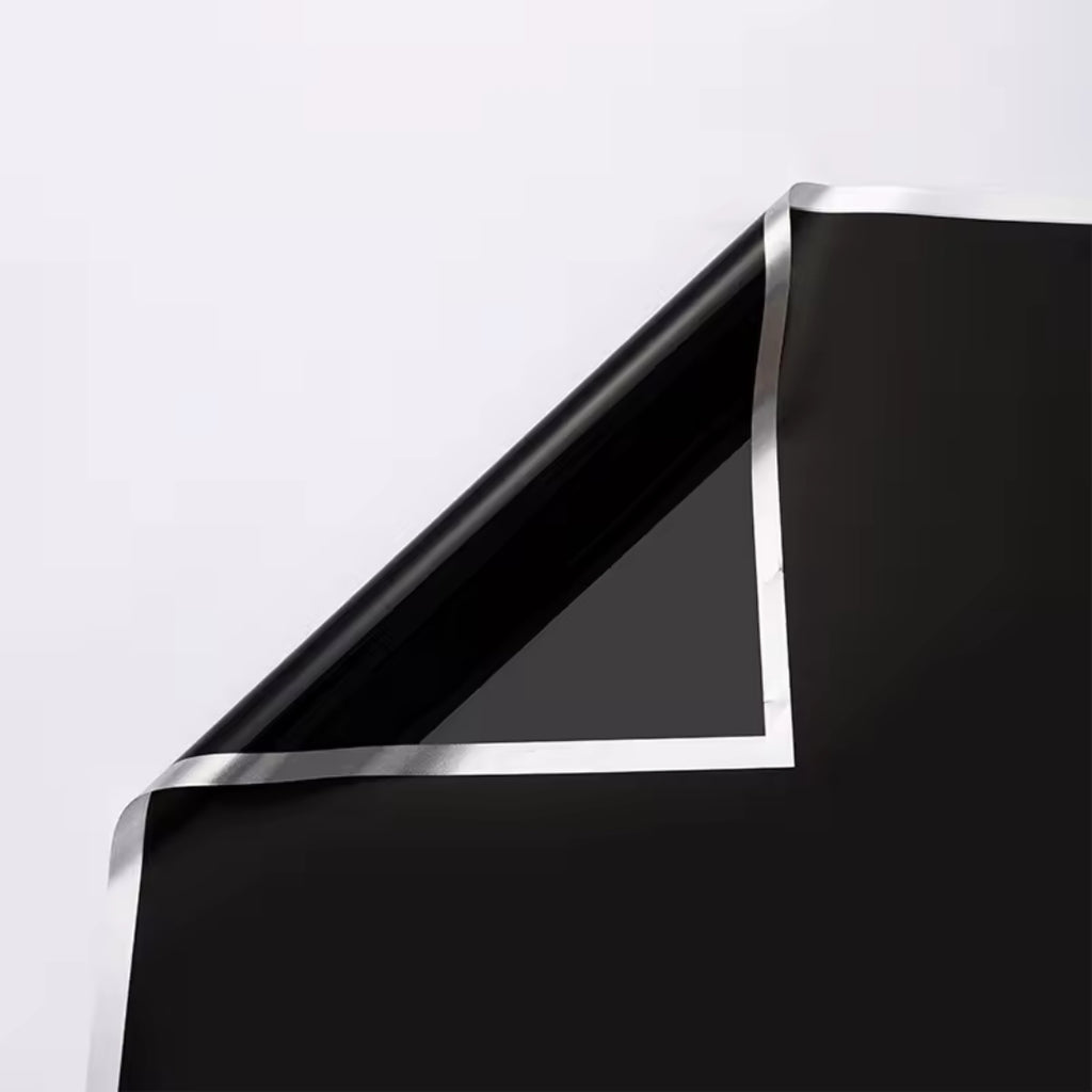 Papel Coreano Impermeable con Orilla Metalizada - Pack con 20 Pliegos para Ramos Buchones