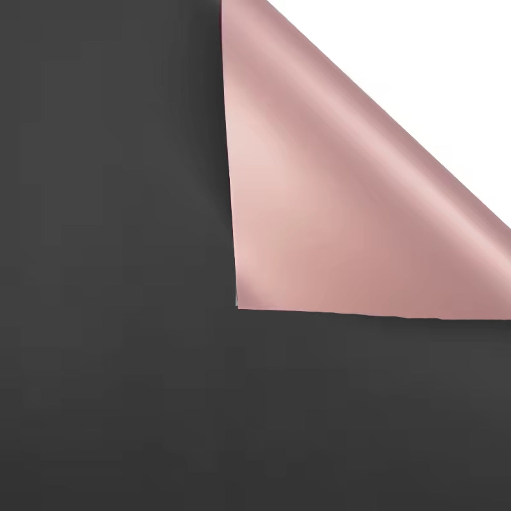 Papel Coreano Doble Cara con Borde Metálico Oro y Oro Rosa - Paquete de 20 Pliegos