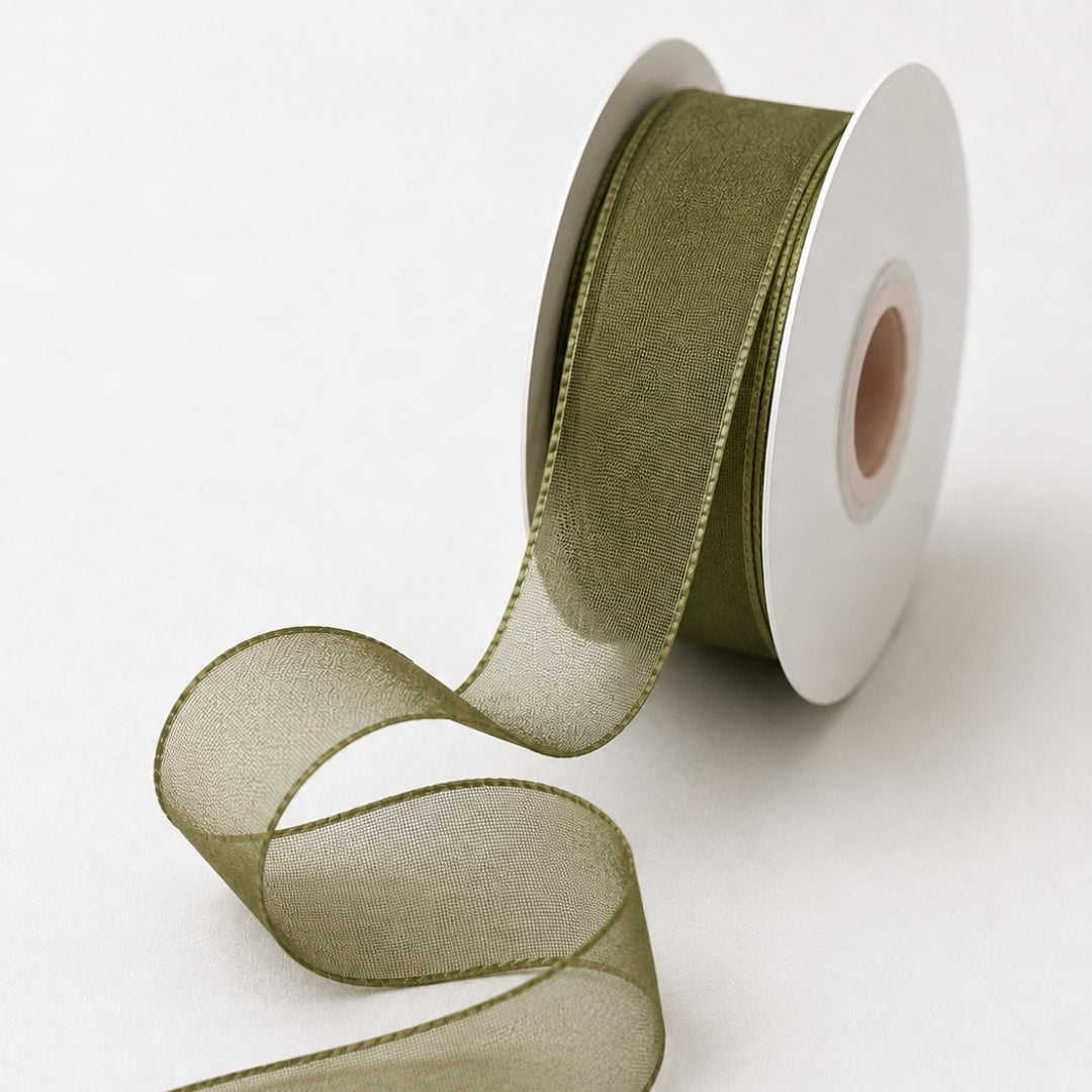 Listón de Organza Número 5 (23 mm x 23 m) para Moños y Ramos Buchones