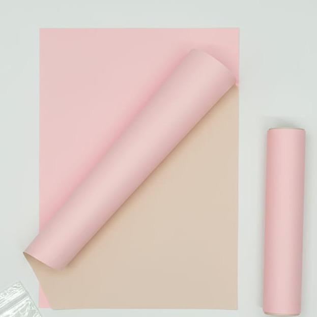Papel Coreano Waterproof Mate Doble Cara - Paquete de 20 Hojas para Ramos y Manualidades