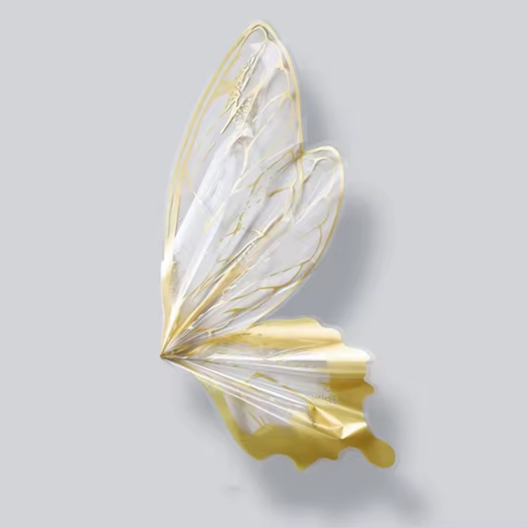 Papel Coreano Diseño Alas de Mariposa - Pack de 20 Pliegos para Ramos Buchones y Envolturas