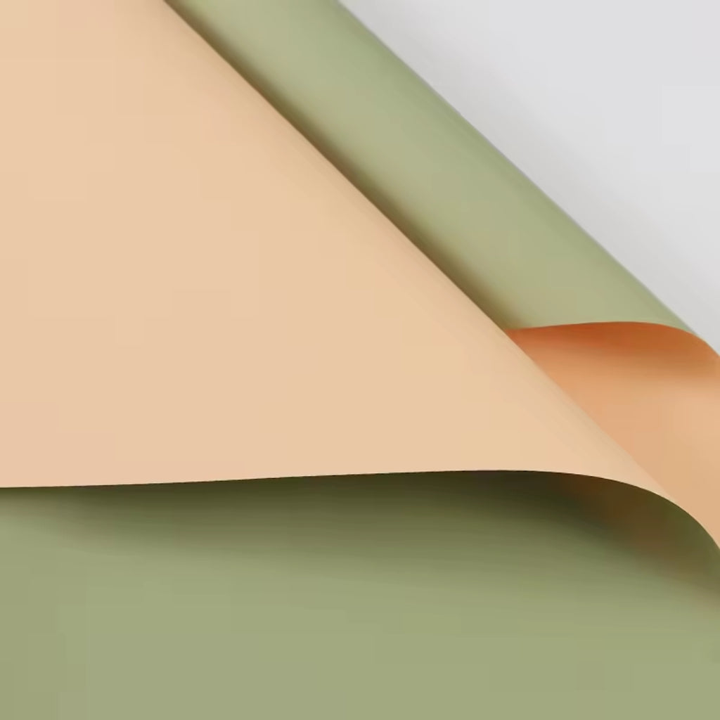 Papel Coreano Waterproof Mate Doble Cara - Paquete de 20 Hojas para Ramos y Manualidades
