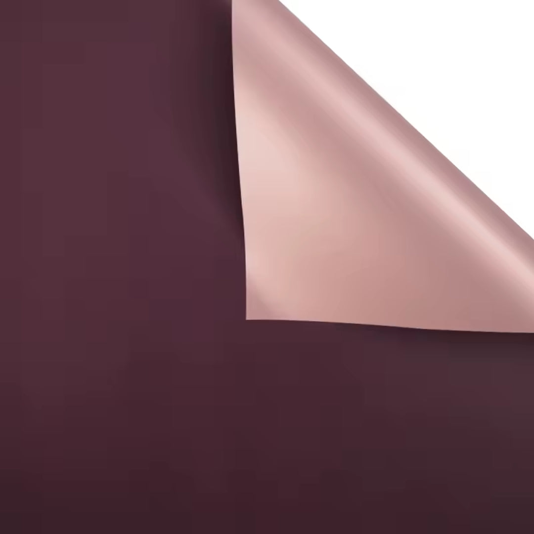 Papel Coreano Doble Cara con Borde Metálico Oro y Oro Rosa - Paquete de 20 Pliegos