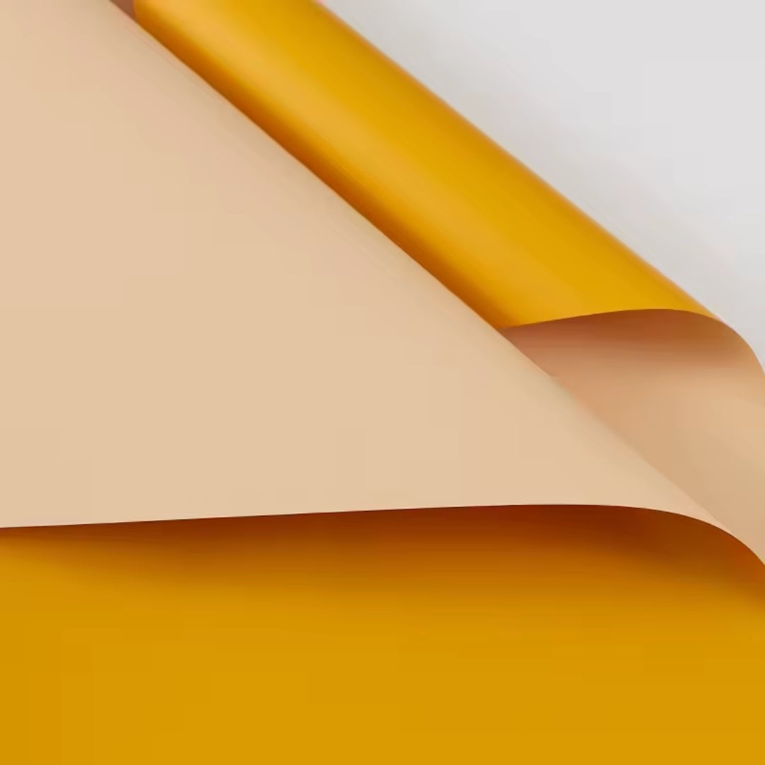 Papel Coreano Colección Flores Amarillas - Pack con 20 Pliegos Impermeables para Ramos