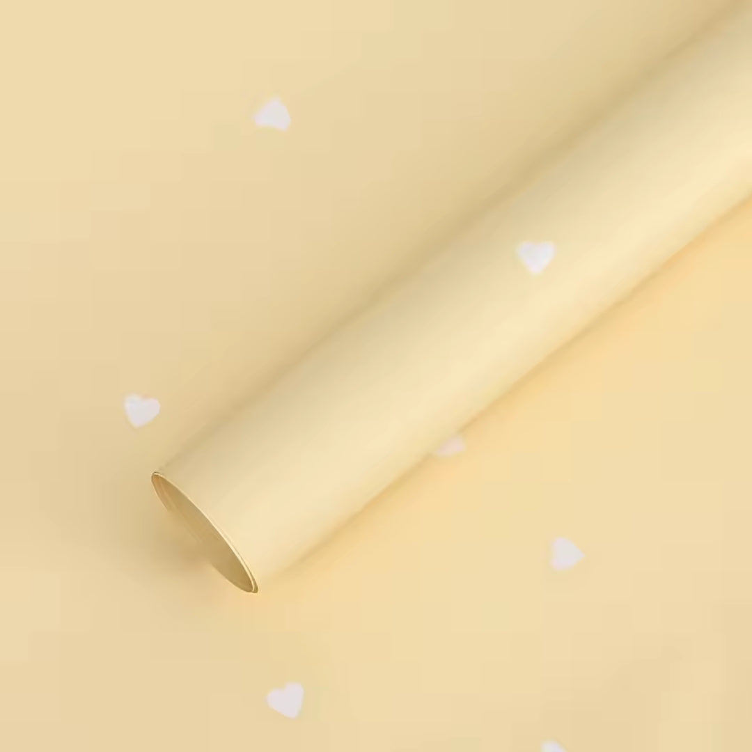 Papel Coreano Colección Flores Amarillas - Pack con 20 Pliegos Impermeables para Ramos