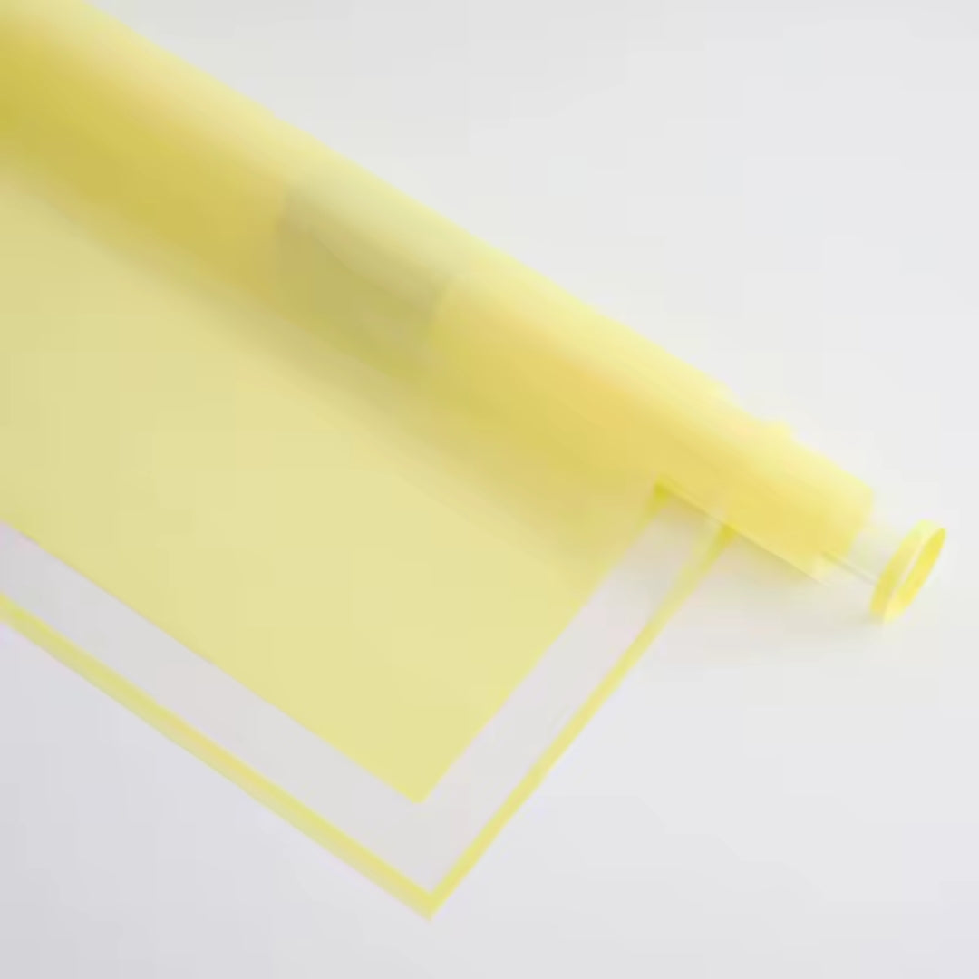 Papel Coreano Premium con Marco Transparente - Pack con 20 Pliegos Impermeables para Ramos
