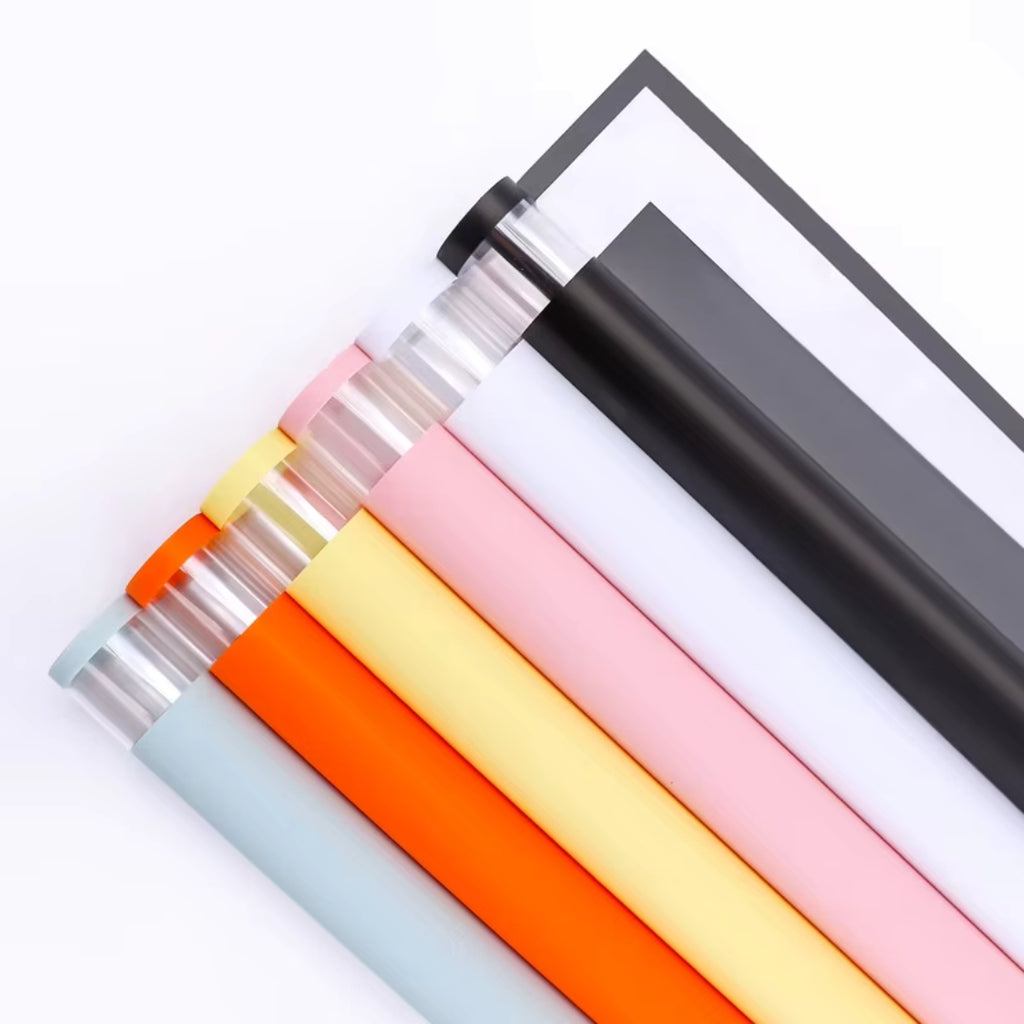 Papel Coreano Premium con Marco Transparente - Pack con 20 Pliegos Impermeables para Ramos