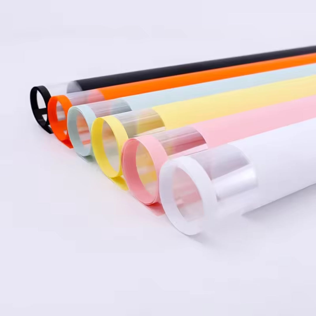 Papel Coreano Premium con Marco Transparente - Pack con 20 Pliegos Impermeables para Ramos