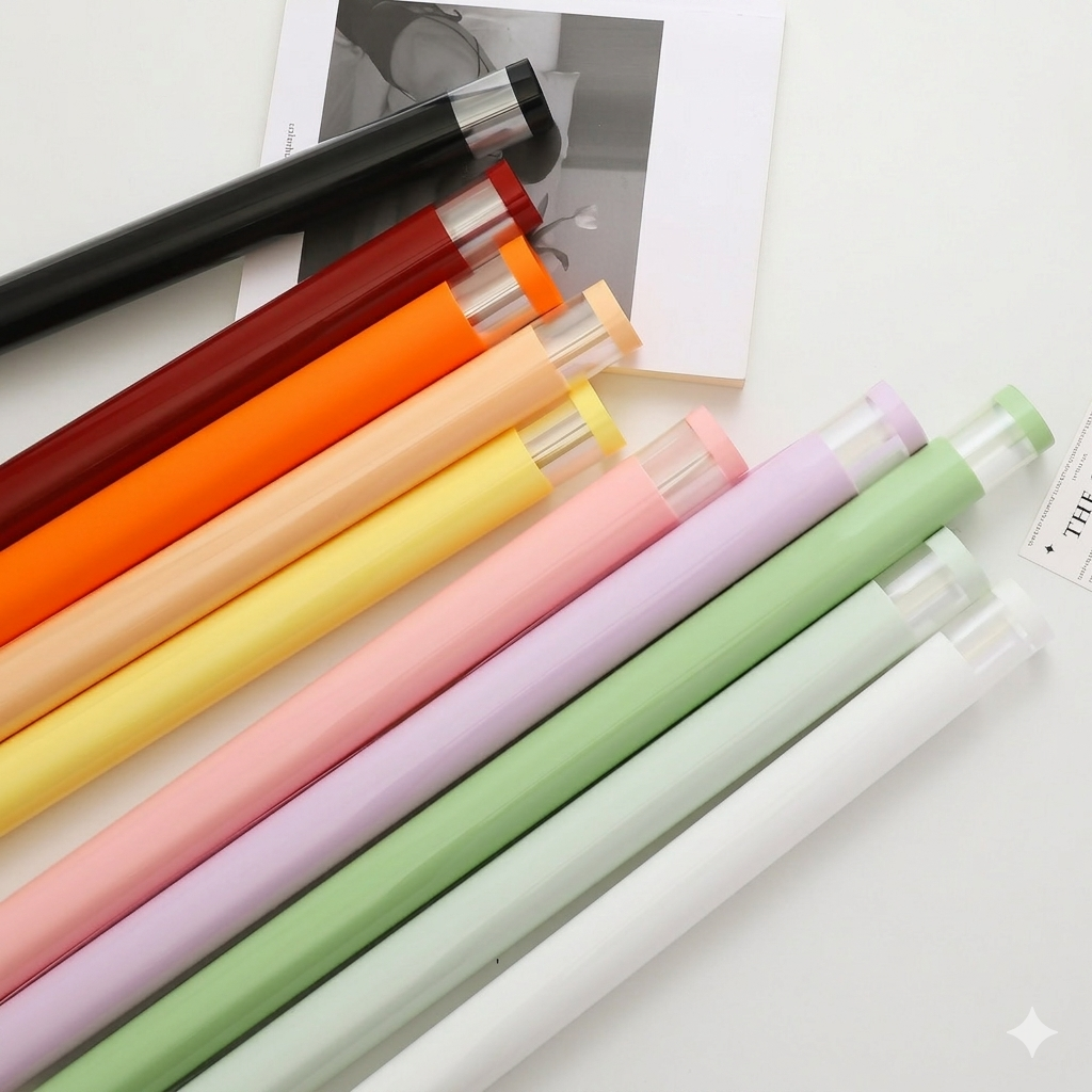 Papel Coreano Premium con Marco Transparente - Pack con 20 Pliegos Impermeables para Ramos